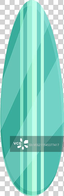 巴厘岛海滩冲浪板图标卡通夏季图片素材