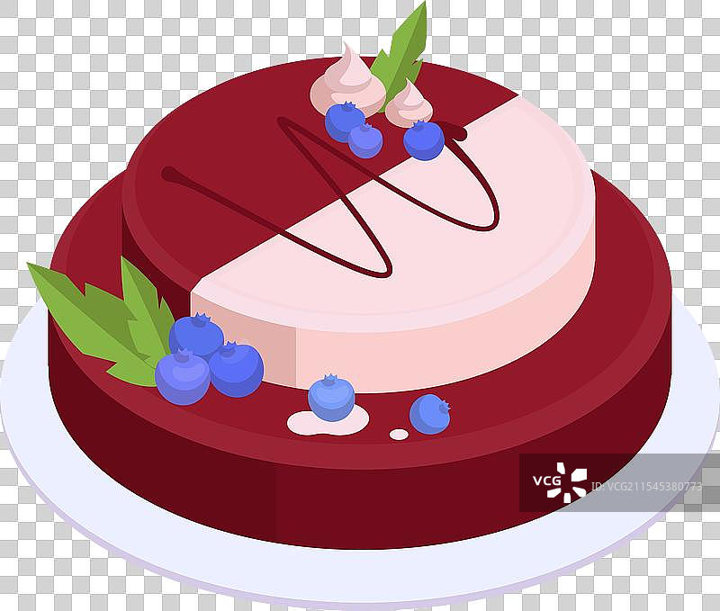 等角生日蛋糕巧克力蛋糕图片素材