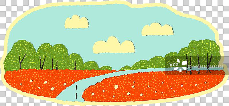 简单的风景纸质应用程序图片素材