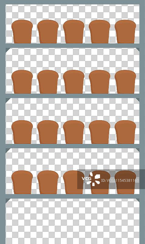 面包堆叠图标 卡通面包生产图片素材