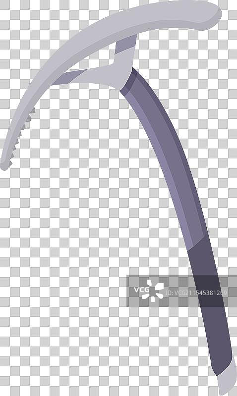 冰镐图标卡通北极风格图片素材