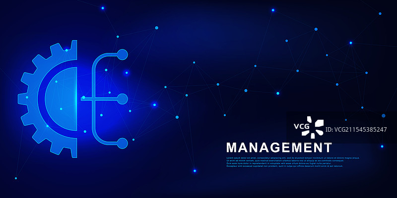 数字管理概念与标志符号图片素材