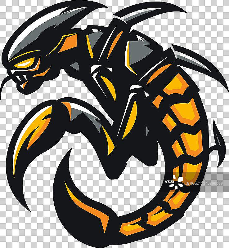 昆虫蝎子电子竞技标志图标贴纸logo图片素材