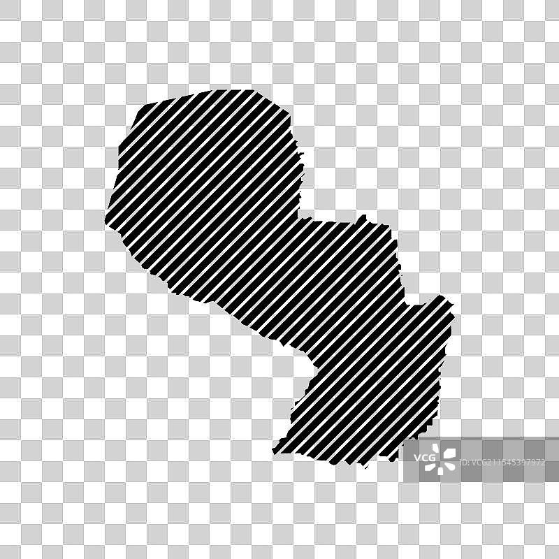 巴拉圭地图图标图片素材