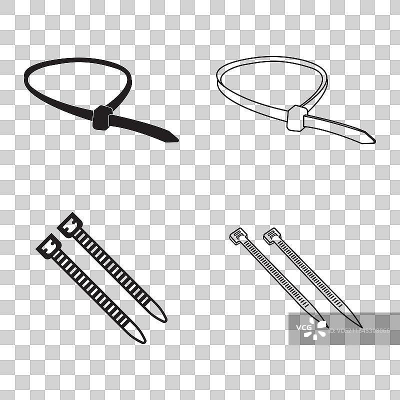 电缆扎带图标图片素材