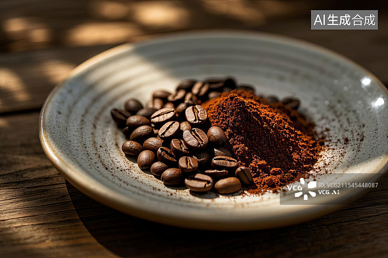 【AI数字艺术】咖啡豆图片素材