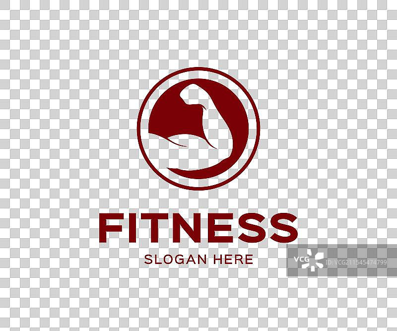 健身标志和健身房标志设计模板图片素材