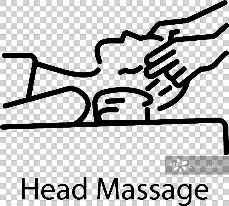 头部按摩图片素材