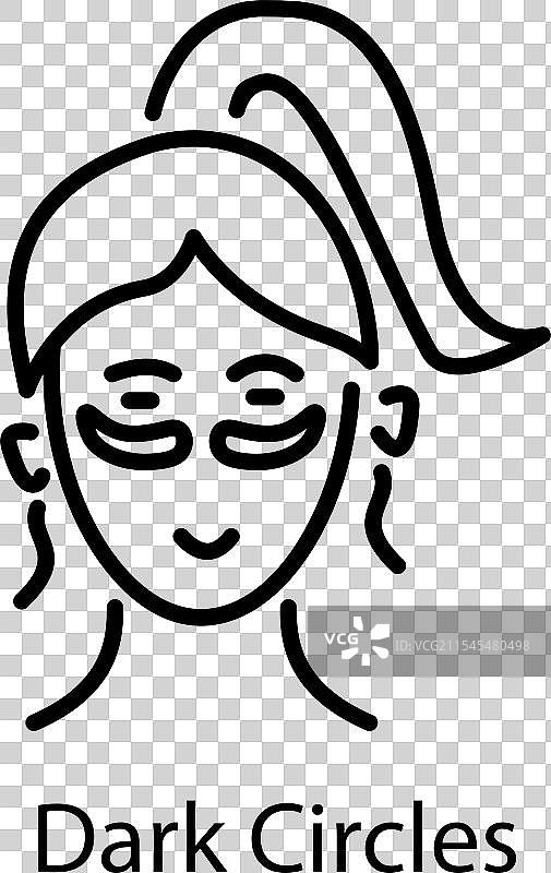 黑眼圈图片素材