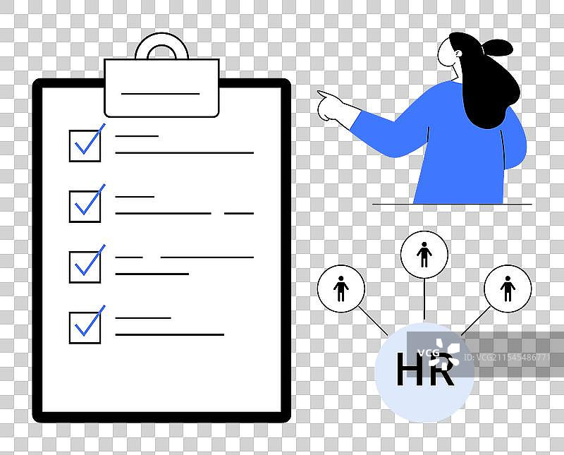 人力资源管理与清单概念及人物图片素材