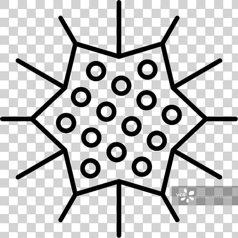 海胆线条图标设计图片素材