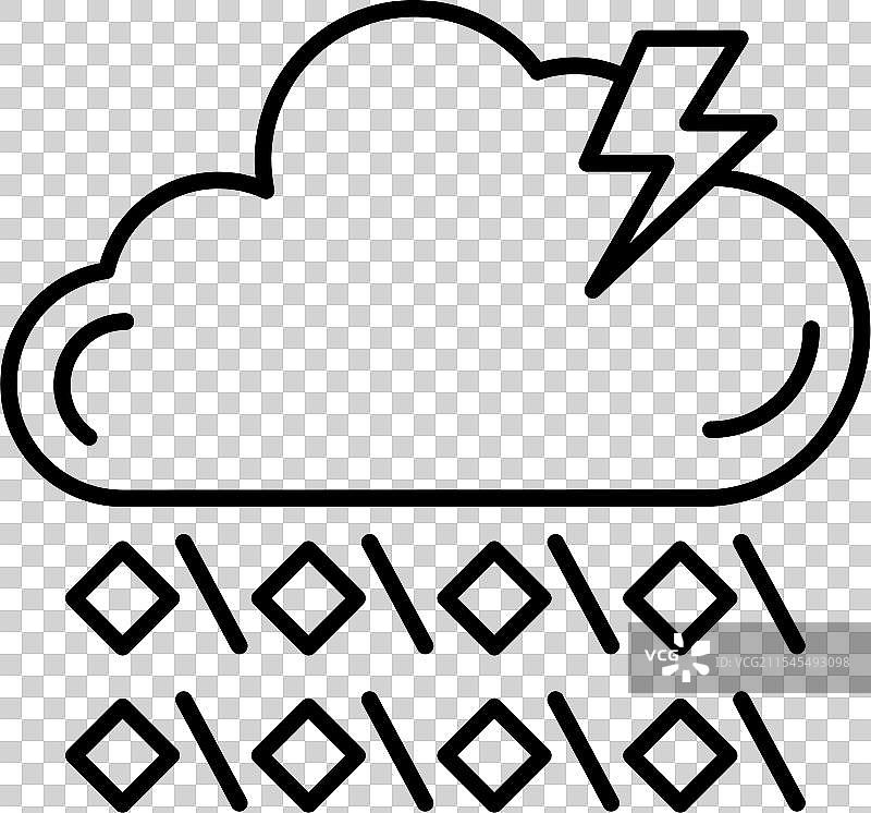 冰雹线条图标设计图片素材