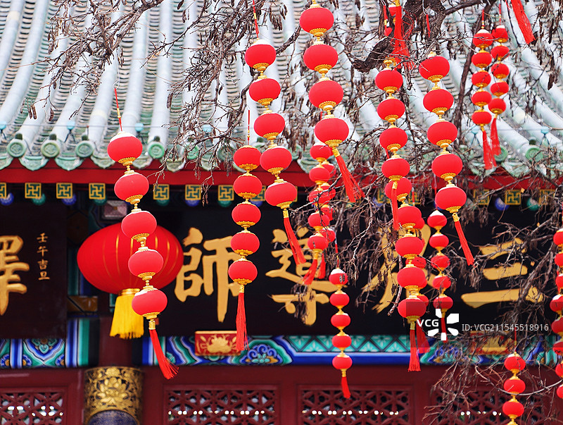 天津大悲院的红灯笼图片素材