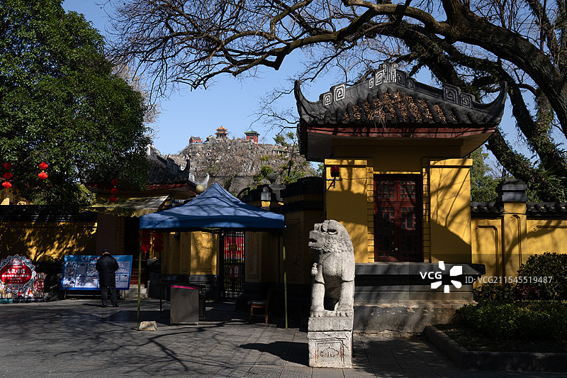 桂林独秀峰王城景区特写镜头 明代靖江王府图片素材