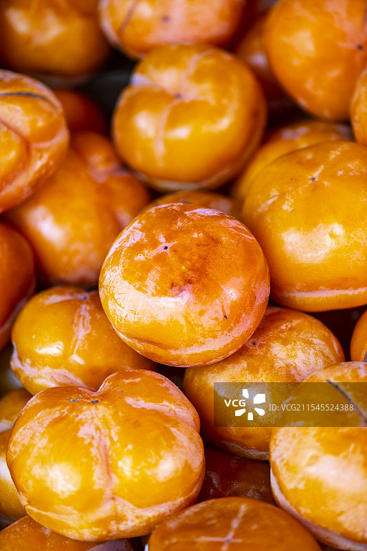 东北冻柿子图片素材