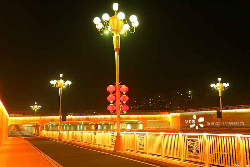 火树银花不夜天，华灯普照福灯艳霓虹闪烁蛇年到，千年大计看雄安雄安新区雄县图片素材