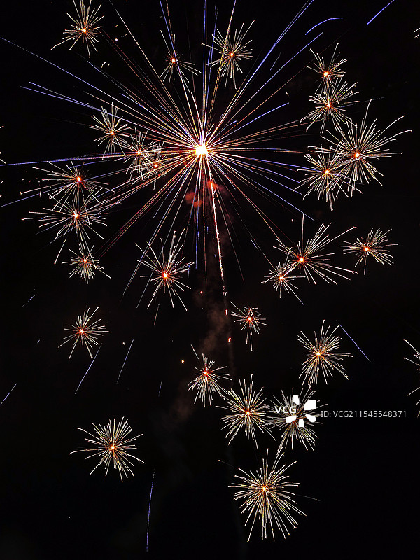 除夕烟火图片素材