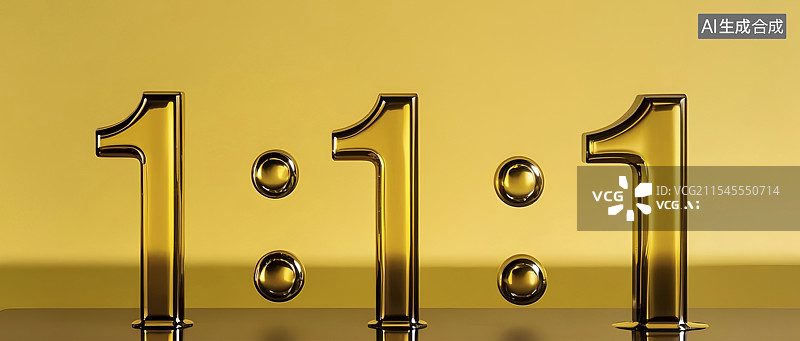 【AI数字艺术】食用油组成的数字1:1:1图片素材