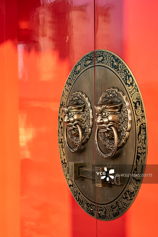 四川省内江市隆昌市狮头型门环图片素材