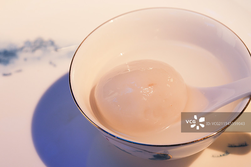 春天扬州时令点心荠菜汤圆文思豆腐羹组图图片素材