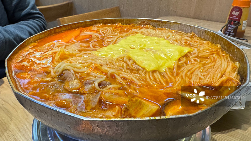 韩式部队火锅拉面图片素材