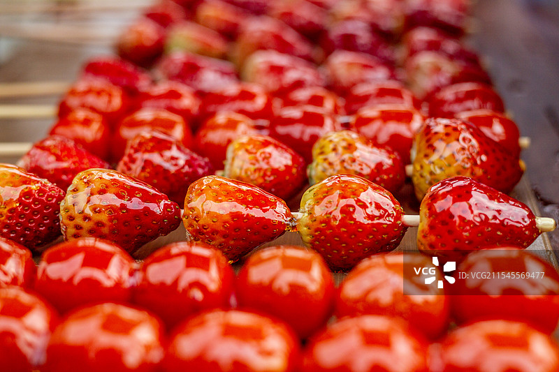 四川省内江市隆昌市户外糖葫芦，清新，食品，饮食，图片素材