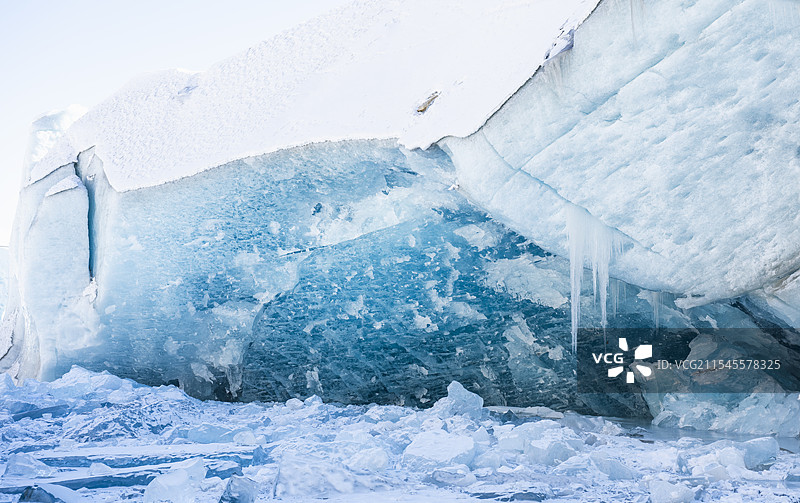 雅隆蓝冰冰墙图片素材