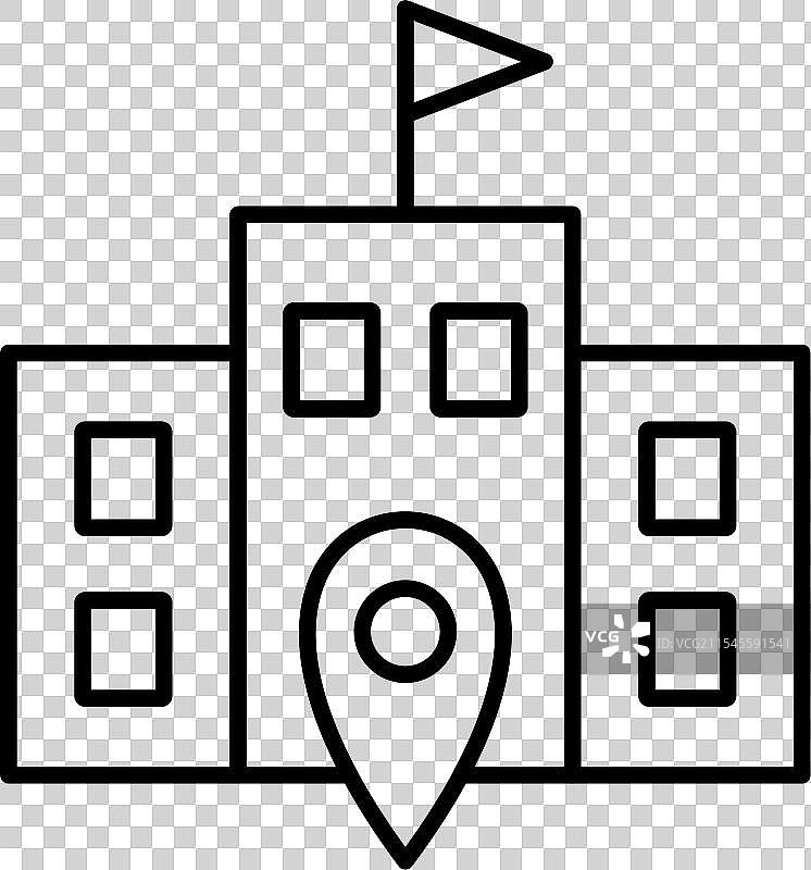 投票地点排队图标设计图片素材