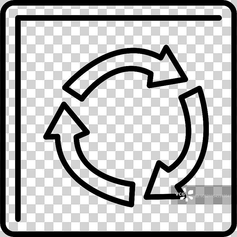 环形交叉口线条图标设计图片素材