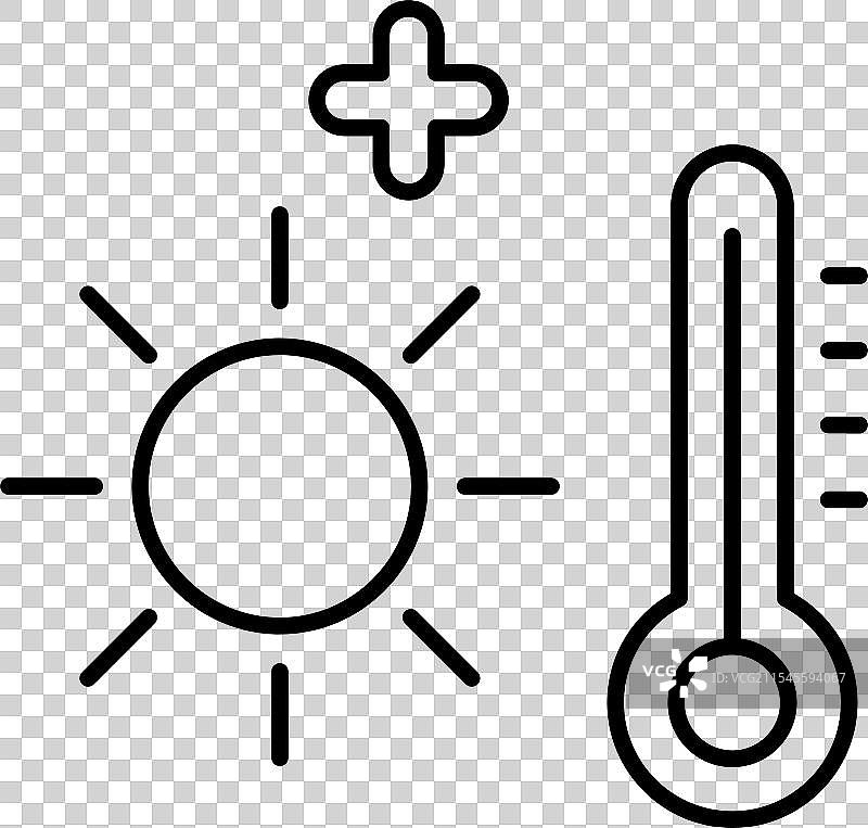 热浪线条图标设计图片素材