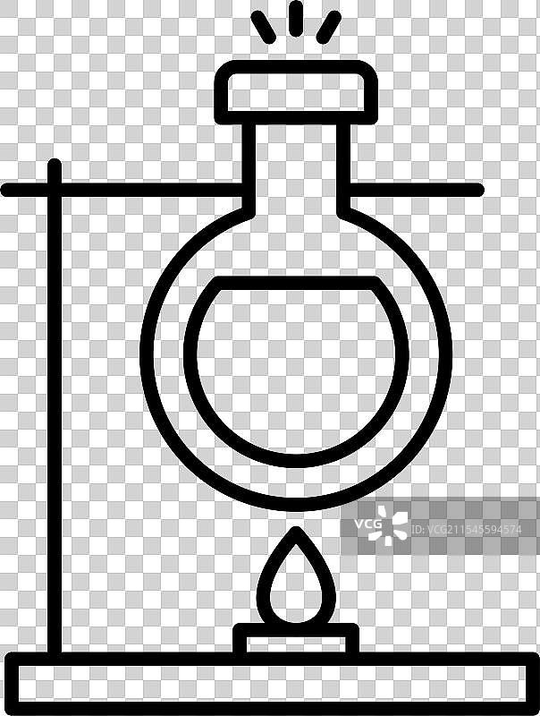 本生灯线条图标设计图片素材