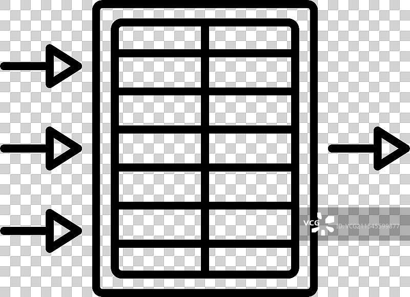 空气过滤器线条图标设计图片素材