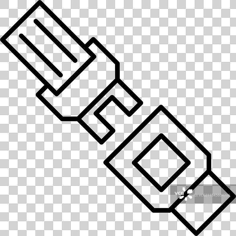 安全带线条图标设计图片素材