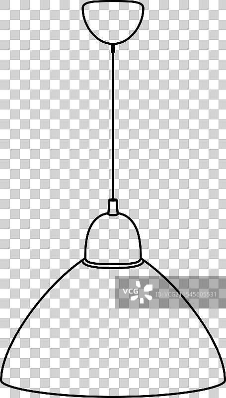 天花板灯，一个被罩子覆盖的光源图片素材