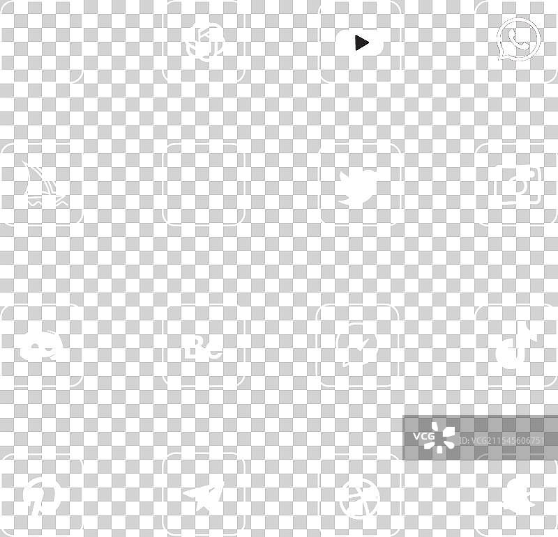 流行社交网络标志图标包图片素材