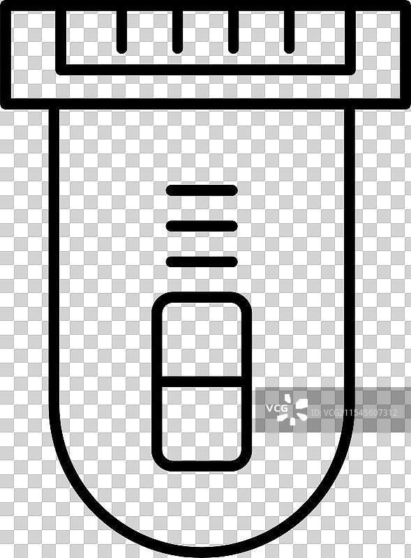 电动剃须刀线条图标设计图片素材