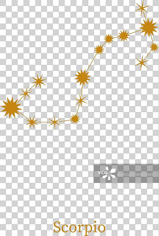 天蝎座星座天文符号图片素材