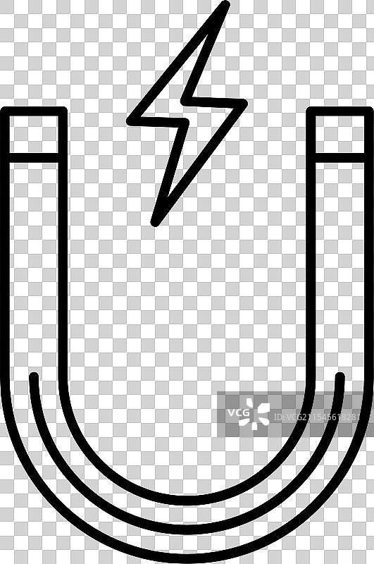 磁铁线条图标设计图片素材