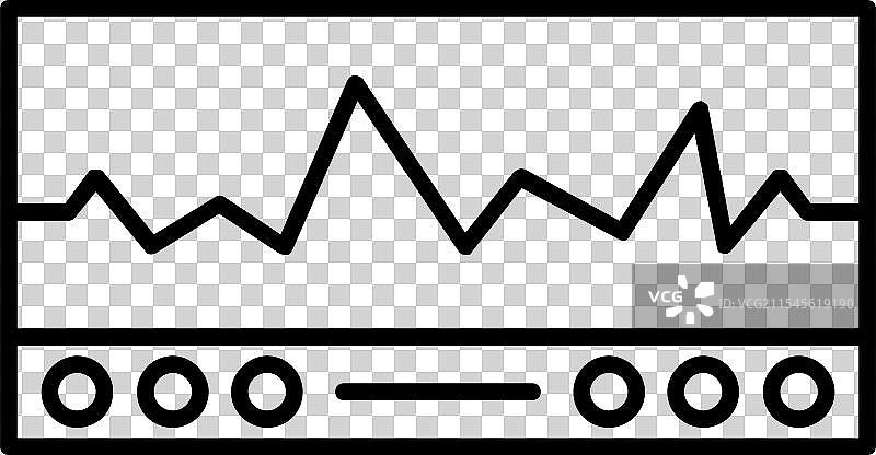 心电图线条图标设计图片素材