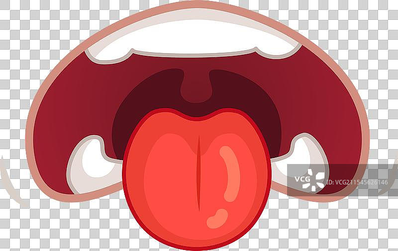 调皮的嘴巴伸出舌头舔嘴唇图片素材