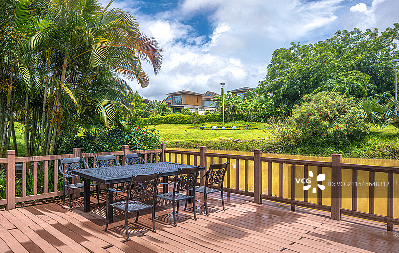 海南岛房地产园林示范区景观图片素材