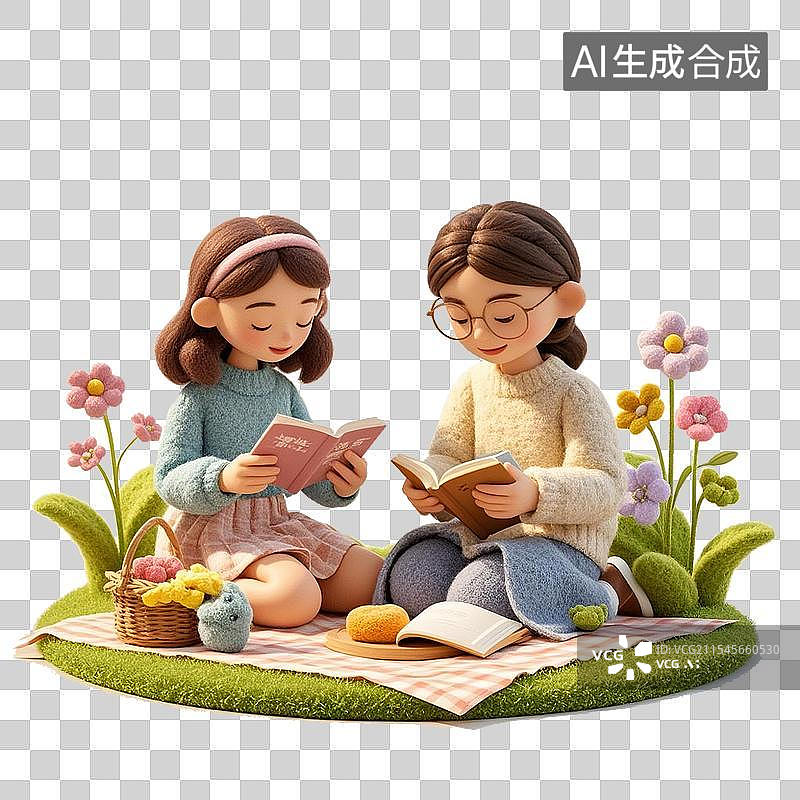 【AI数字艺术】年轻人户外露营活动图片素材