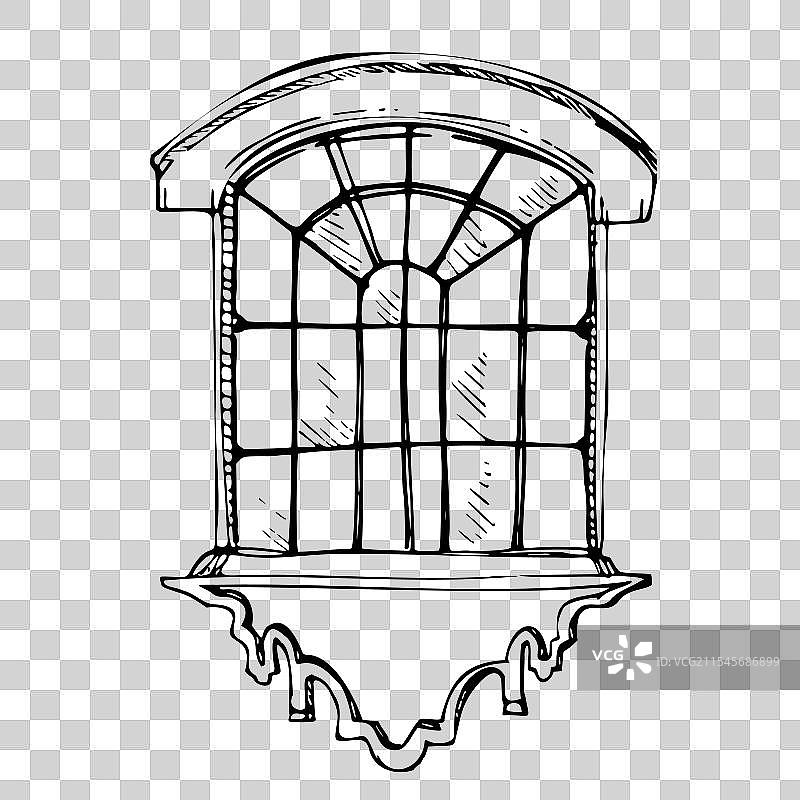 墨西哥地中海摩洛哥拱形玻璃图片素材