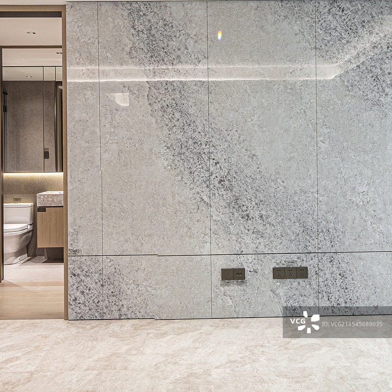 样板房中的清水客厅展示图片素材