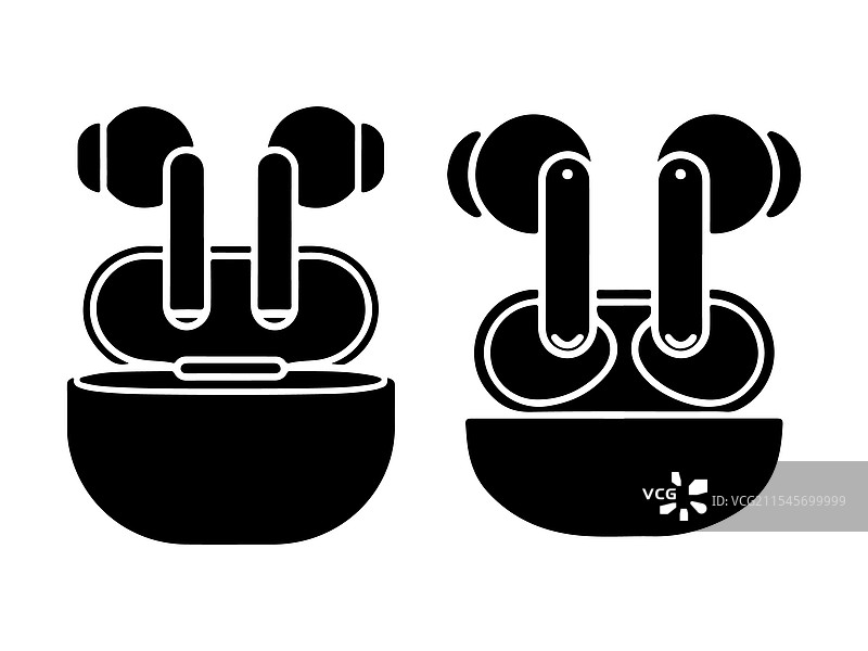 耳机图标集合 耳塞图标图片素材