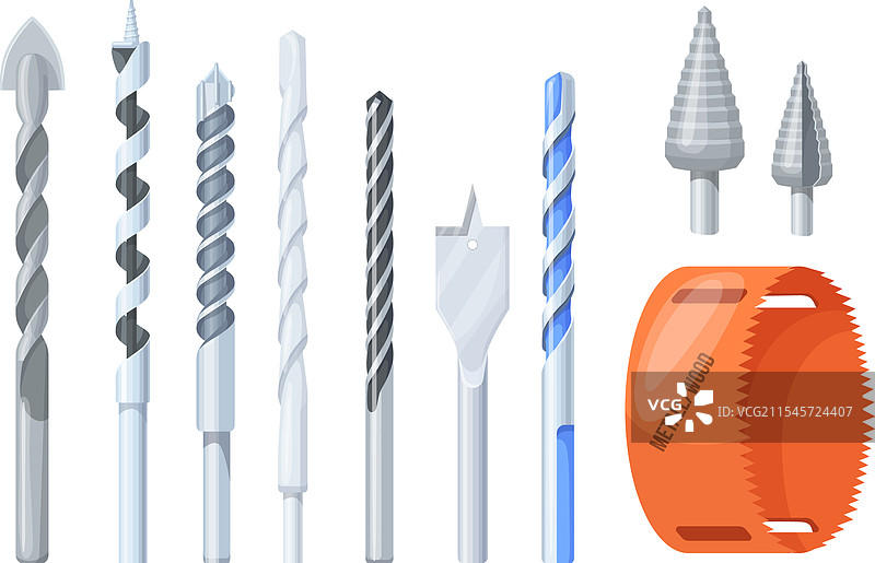 钢钻头，锋利的螺旋钻头图片素材