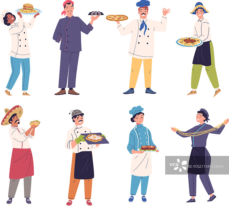 乡村厨师角色专业主厨图片素材