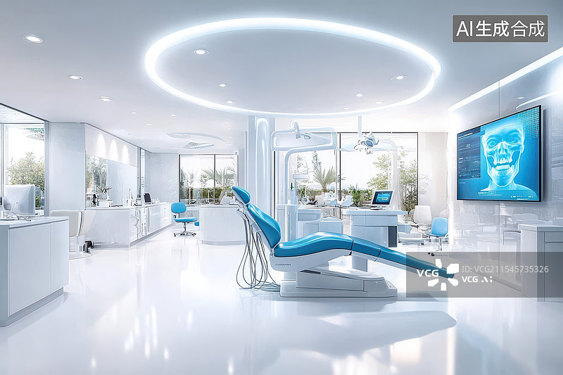 【AI数字艺术】现代医疗医美私人诊所美容院整形医院概念场景效果图图片素材