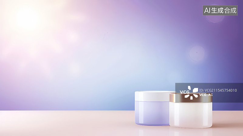 【AI数字艺术】柔和渐变色皮肤护理广告生物科技背景图片素材