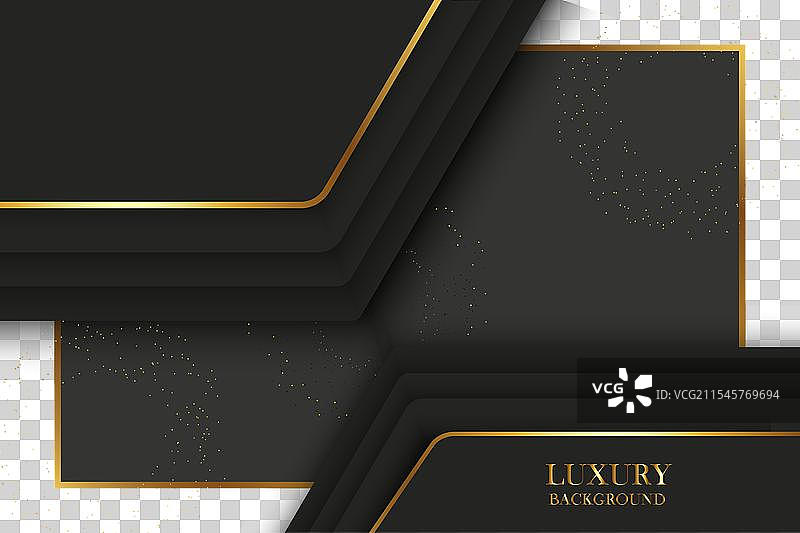 奢华的金色光泽与灰色背景图片素材